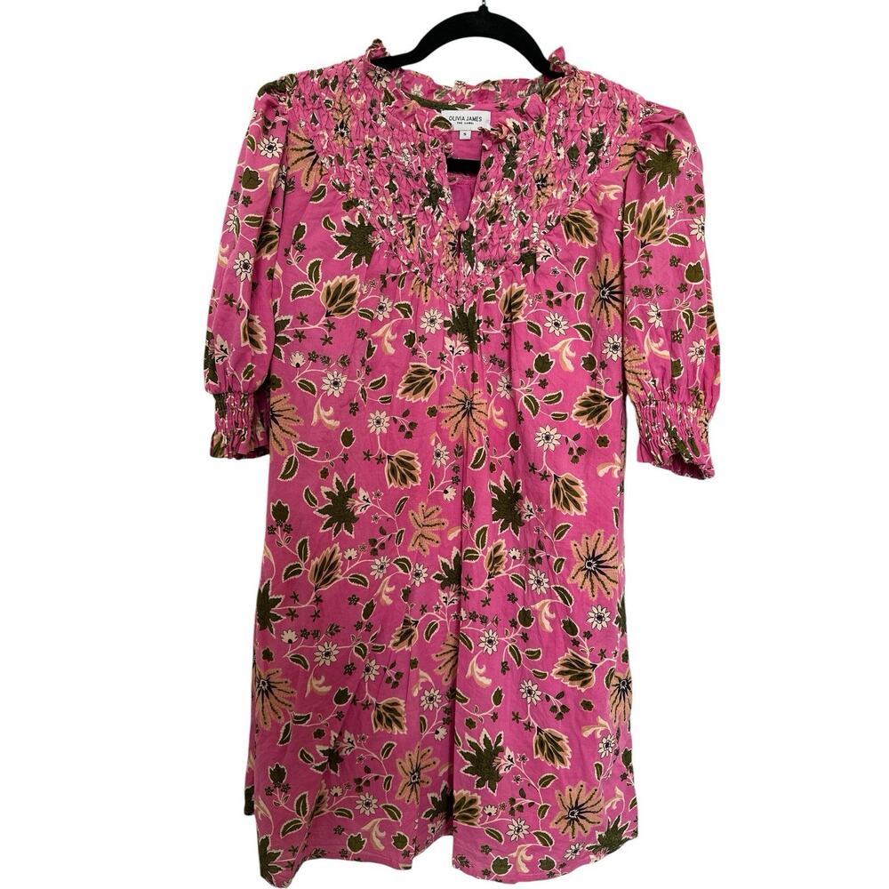 OLIVIA JAMES THE LABEL bea dress in pink floral Size S